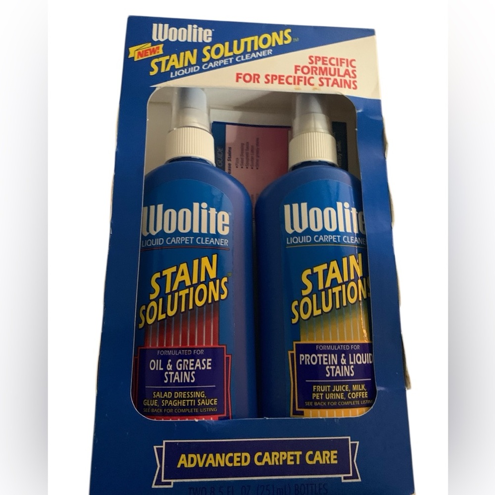 Woolite Stain Solutions Advanced Carpet Care Liquid Carpet Cleaner Spray NOS